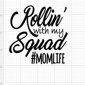 Mom life car decal